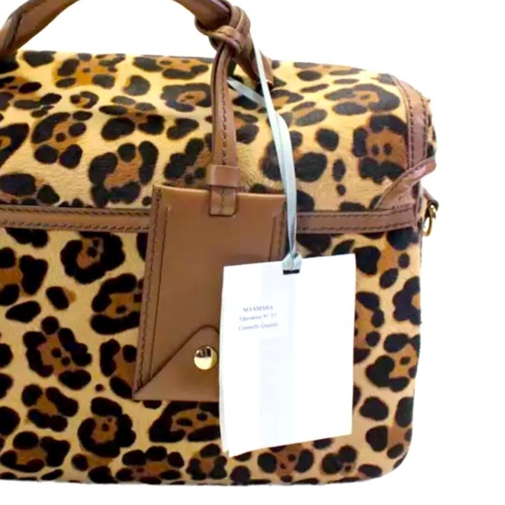 Max Mara Leopard Pony Hair Anna Large Bag Purse - Picture 5 of 9